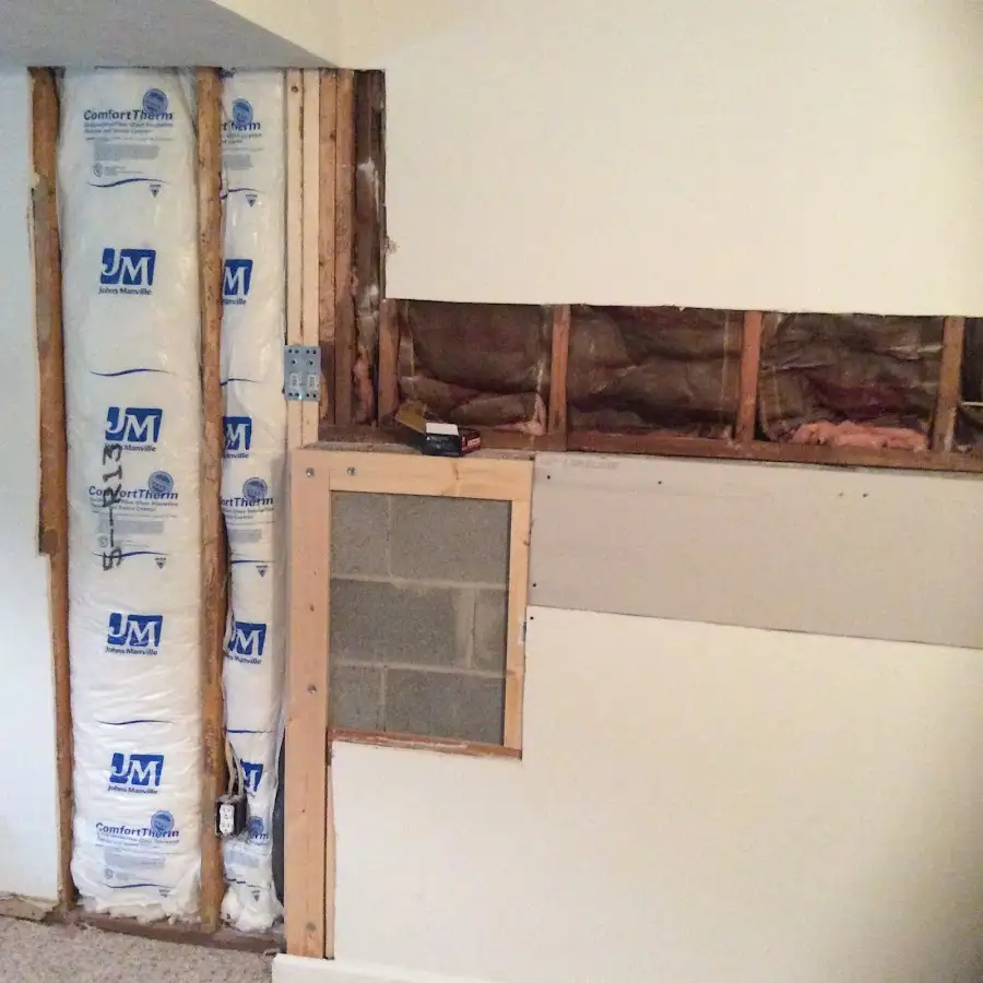 Wall insulation replacement during Odor Removal & Deodorization in Bolivar